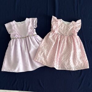 Laura Ashley Lavender and Pink Kids Dresses. Bundle.